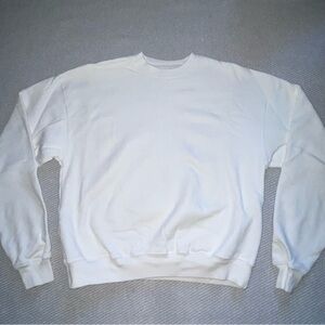 Women’s House Of Ph8 Basic Oversized Cream Crewneck Sweatshirt Sz Xs